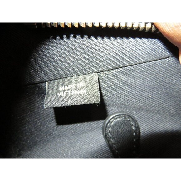 COACH Nolita 2015 Gunmetal Metallic Pebble Leather Satchel Crossbody Tote 35964 - Picture 10 of 16